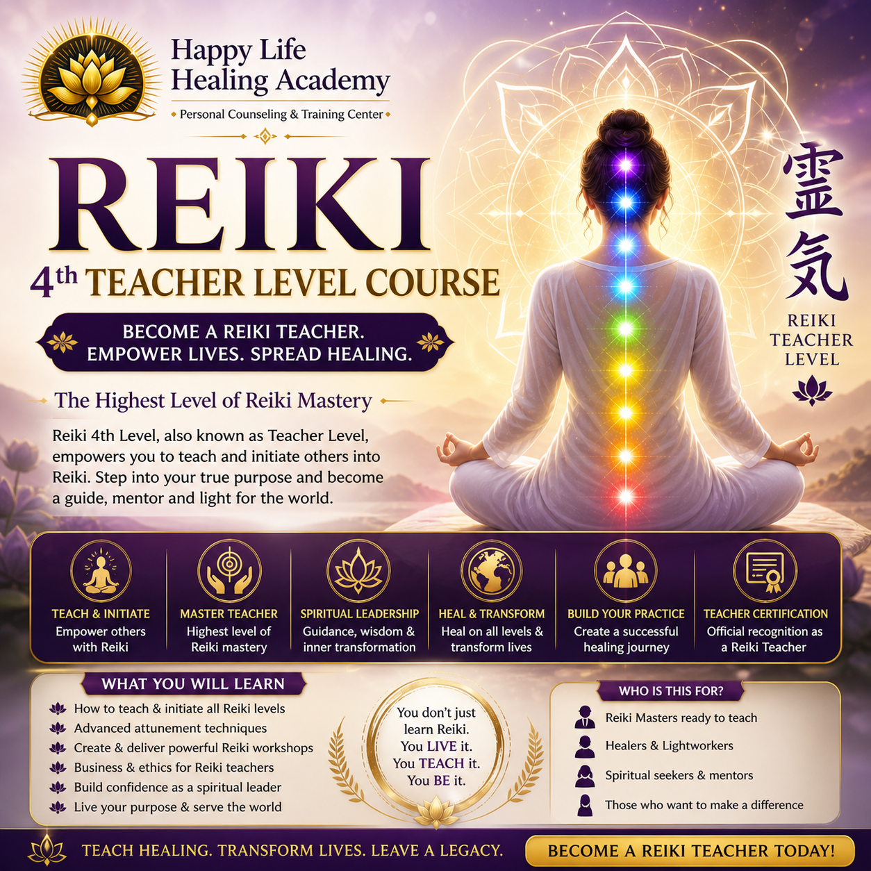 Reiki 4th Teacher Level Course